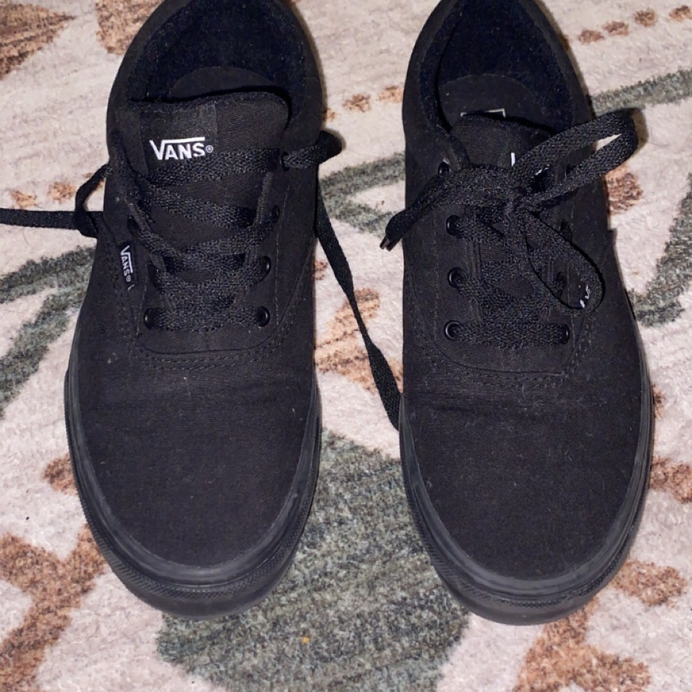 Vans All-Black Canvas Shoes